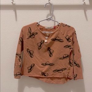 BOBO CHOOSES Sombrero / Hat Long Sleeve Tee 2-3y